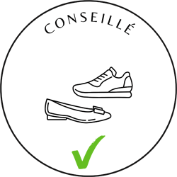 Souliers à semelle plate conseillés Souliers à semelle plate conseillés